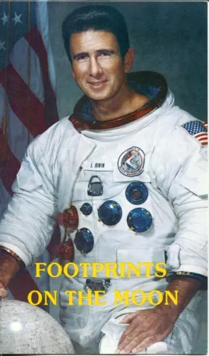 JAMES JIM IRWIN NASA APOLLO 15 ASTRONAUT FOOTPRINT ON THE MOON BOOKLET PAMPHLET COLLECTIBLE MEMORABILIA