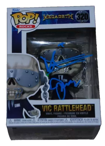 JAMES LOMENZO & DIRK VERBEUREN SIGNED (MEGADETH) #320 FUNKO POP BECKETT BP09630 COLLECTIBLE MEMORABILIA