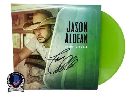 JASON ALDEAN SIGNED AUTOGRAPHED MACON GEORGIA VINYL ALBUM 3X LP BECKETT COA COLLECTIBLE MEMORABILIA