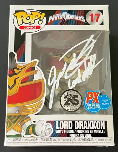 Dragonzord orders 534 Autographed Funko Pop Jason david frank autographed