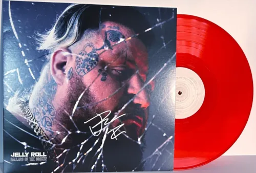 JELLY ROLL SIGNED AUTOGRAPH ALBUM COVER “BALLADS OF THE BROKEN” JSA COA COLLECTIBLE MEMORABILIA
