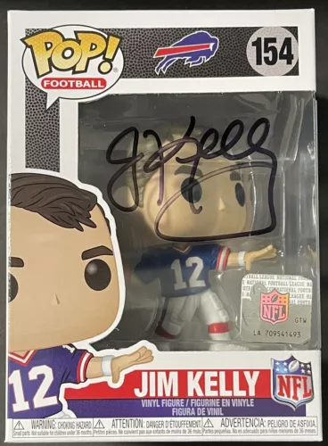 JIM KELLY SIGNED AUTOGRAPHED BUFFALO BILLS FUNKO POP PSA/DNA COA COLLECTIBLE MEMORABILIA