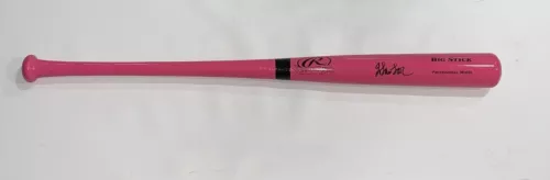 JORDAN LAWLAR SIGNED PINK RAWLINGS BAT ARIZONA DIAMONDBACKS PROOF PSA COA