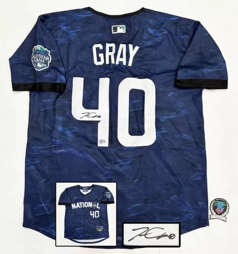 JOSIAH GRAY SIGNED JERSEY 2023 ALL STAR WASHINGTON NATIONALS BECKETT BAS COA COLLECTIBLE MEMORABILIA