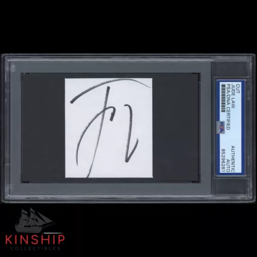 JUDE LAW SIGNED CUT PSA DNA SLABBED RARE ACTOR AUTO C3491 COLLECTIBLE MEMORABILIA