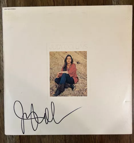 Judy Collins signed Whales & Nightingales album vinyl record COA proof autographed STAR