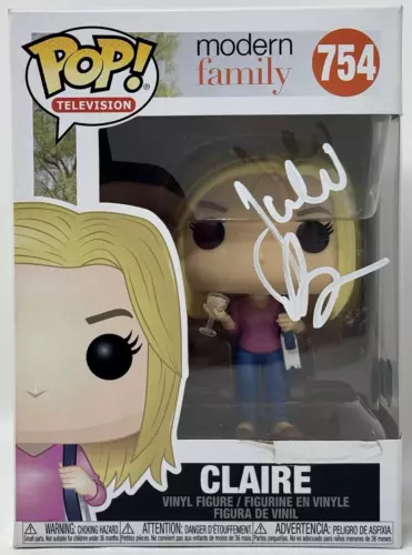 JULIE BOWEN MODERN FAMILY SIGNED CLAIRE FUNKO POP #754 AUTOGRAPH BECKETT COA COLLECTIBLE MEMORABILIA