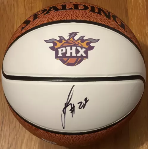 JUSUF NURKI? SIGNED AUTOGRAPHED PHOENIX SUNS FULL SIZE LOGO BASKETBALL JSA COA COLLECTIBLE MEMORABILIA