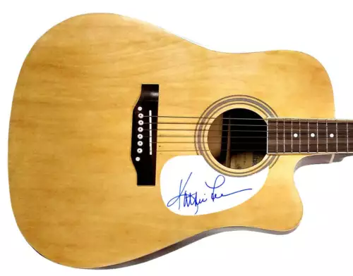 KATHIE LEE GIFFORD AUTOGRAPHED SIGNED ACOUSTIC GUITAR COLLECTIBLE MEMORABILIA