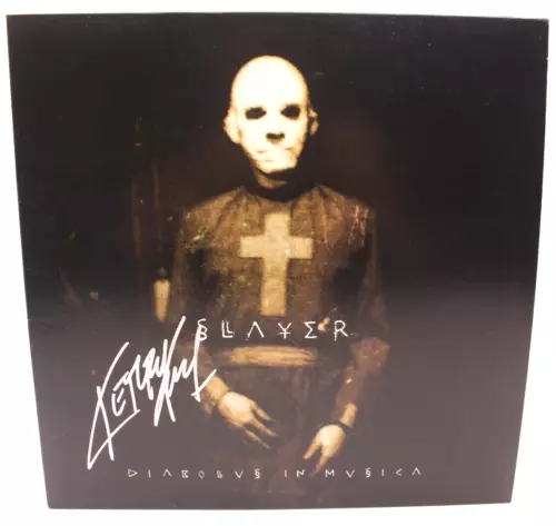 KERRY KING SIGNED SLAYER DIABOLUS IN MUSICA RECORD ALBUM W/BECKETT COA BP89602 COLLECTIBLE MEMORABILIA