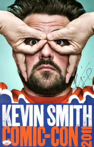 KEVIN SMITH SIGNED AUTOGRAPHED 11X17 POSTER COMIC-CON 2011 EVENT JSA AL29770 COLLECTIBLE MEMORABILIA