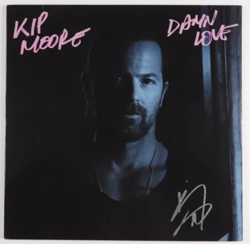 KIP MOORE JSA SIGNED AUTOGRAPH RECORD ALBUM VINYL DAMN LOVE COLLECTIBLE MEMORABILIA