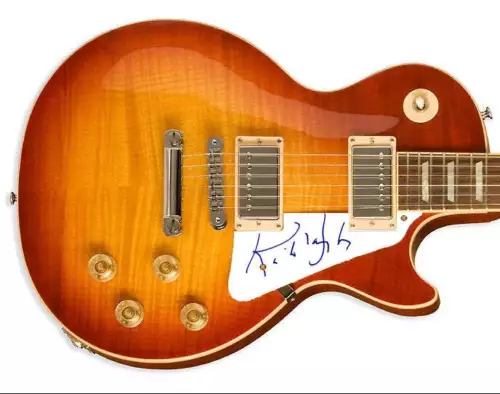 Kirk Douglas Spartacus Autographed Signed LP Guitar Uacc Rd