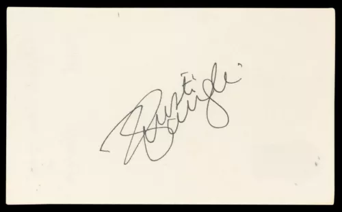 KRISTI YAMAGUCHI OLYMPICS AUTHENTIC SIGNED 3×5 INDEX CARD BAS #BN06491 COLLECTIBLE MEMORABILIA