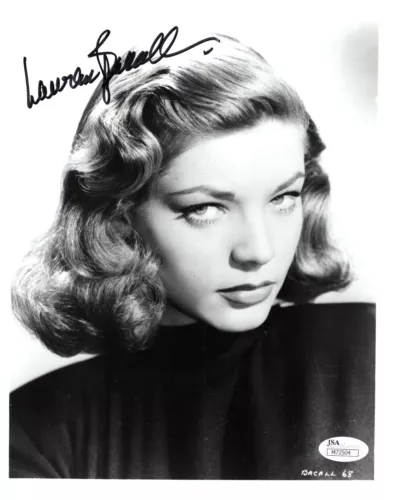 LAUREN BACALL HAND SIGNED 8x10 PHOTO BEST POSE EVER GORGEOUS JSA ...