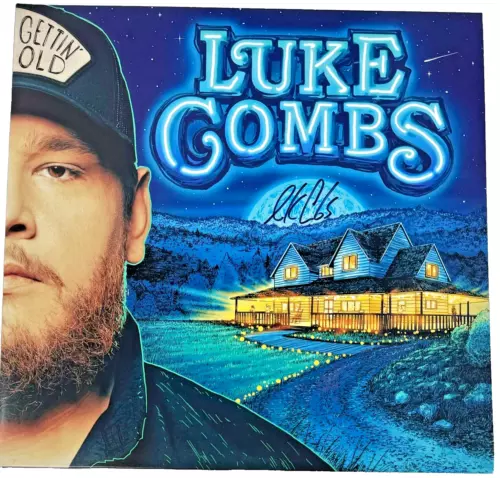 LUKE COMBS SIGNED AUTOGRAPH GETTIN OLD VINYL RECORD ALBUM LP BECKETT COA COLLECTIBLE MEMORABILIA