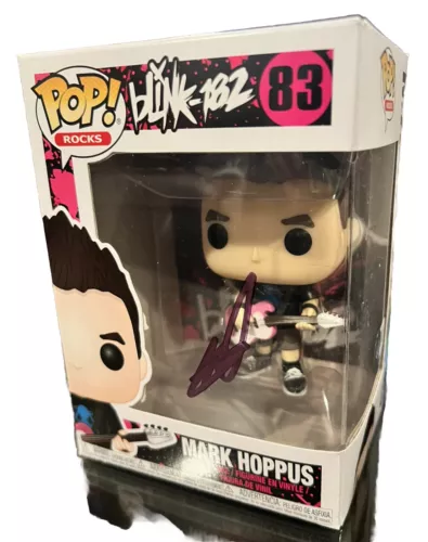 MARK HOPPUS SIGNED (BLINK 182) FUNKO POP ROCKS #83 BECKETT BAS BJ79542 COLLECTIBLE MEMORABILIA