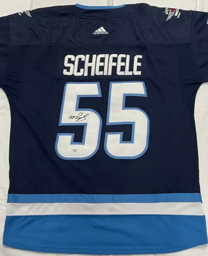 MARK SCHEIFELE SIGNED AUTOGRAPHED WINNIPEG JETS JERSEY PSA/DNA COA COLLECTIBLE MEMORABILIA