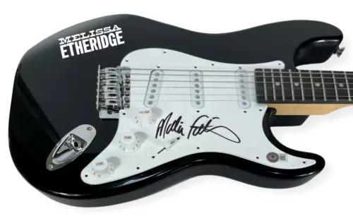 MELISSA ETHERIDGE SIGNED AUTOGRAPH ELECTRIC GUITAR BECKETT BAS COA COLLECTIBLE MEMORABILIA