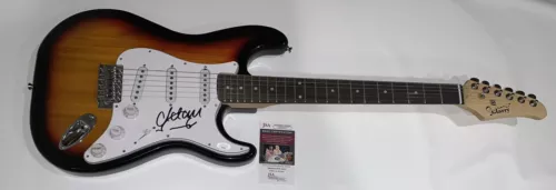 MICHAEL SCHENKER SIGNED SUNBURST ELECTRIC GUITAR SCORPIONS UFO JSA COA COLLECTIBLE MEMORABILIA