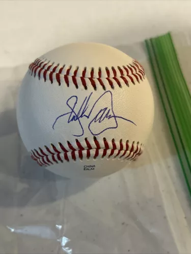 NEW YORK YANKEES- SHELLEY DUNCAN SIGNED AUTOGRAPH ROLB1 BALL COA INDIANS COLLECTIBLE MEMORABILIA