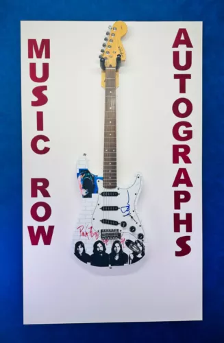 NICK MASON SIGNED AUTOGRAPH FENDER ELECTRIC GUITAR JSA LOA PINK FLOYD W/GRAPHICS COLLECTIBLE MEMORABILIA