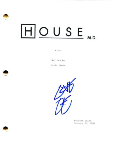 OMAR EPPS SIGNED AUTOGRAPH HOUSE MD FULL PILOT SCRIPT SCREENPLAY – ERIC FOREMAN COLLECTIBLE MEMORABILIA