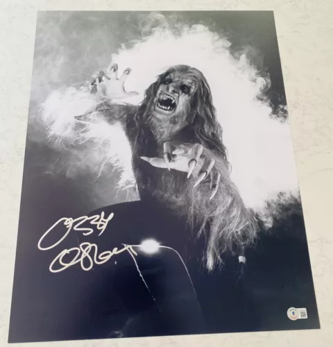 OZZY OSBOURNE SIGNED AUTOGRAPH 16×20 PHOTO AUTHENTIC BLACK SABBATH BECKETT BAS A COLLECTIBLE MEMORABILIA