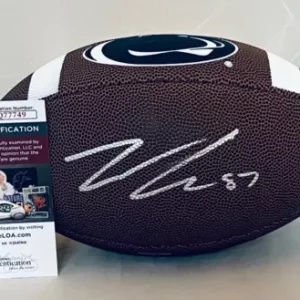Pat Freiermuth Steelers signed F/S Logo Penn State Nittany Lions Football JSA