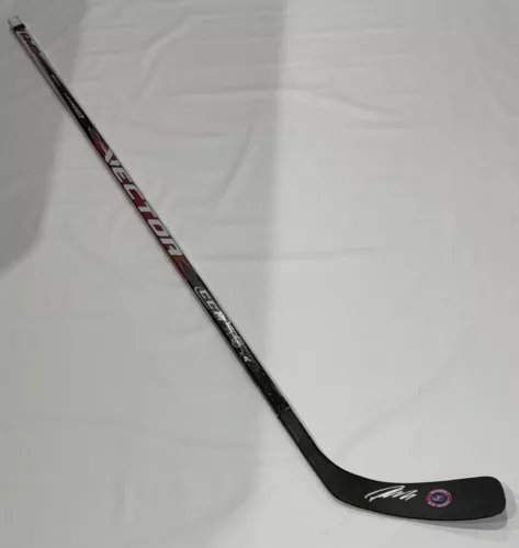 PATRIK LAINE SIGNED HOCKEY STICK COLUMBUS BLUE JACKETS PROOF FINLAND JSA COA