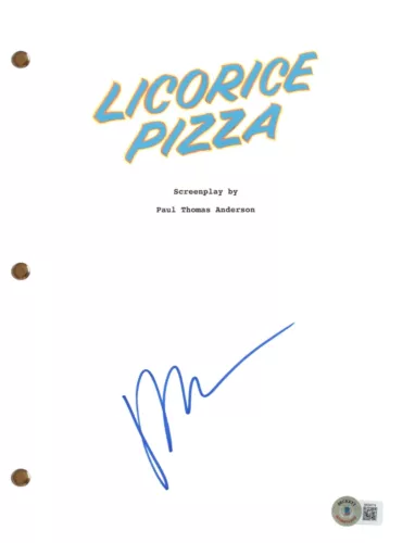 PAUL THOMAS ANDERSON LICORICE PIZZA SIGNED AUTOGRAPH MOVIE SCRIPT BECKETT COA COLLECTIBLE MEMORABILIA