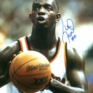 PEARL WASHINGTON HAND SIGNED 8x10 COLOR PHOTO SYRACUSE BK LEGEND JSA