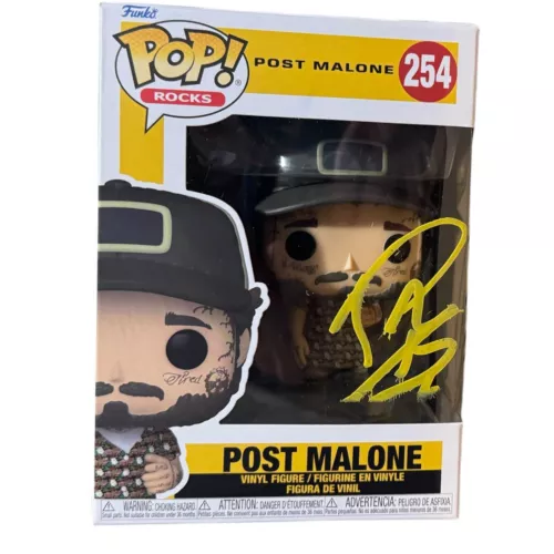 POST MALONE SIGNED AUTOGRAPH FUNKO POP #254 STONEY AUSTIN FIGURE BECKETT COA COLLECTIBLE MEMORABILIA
