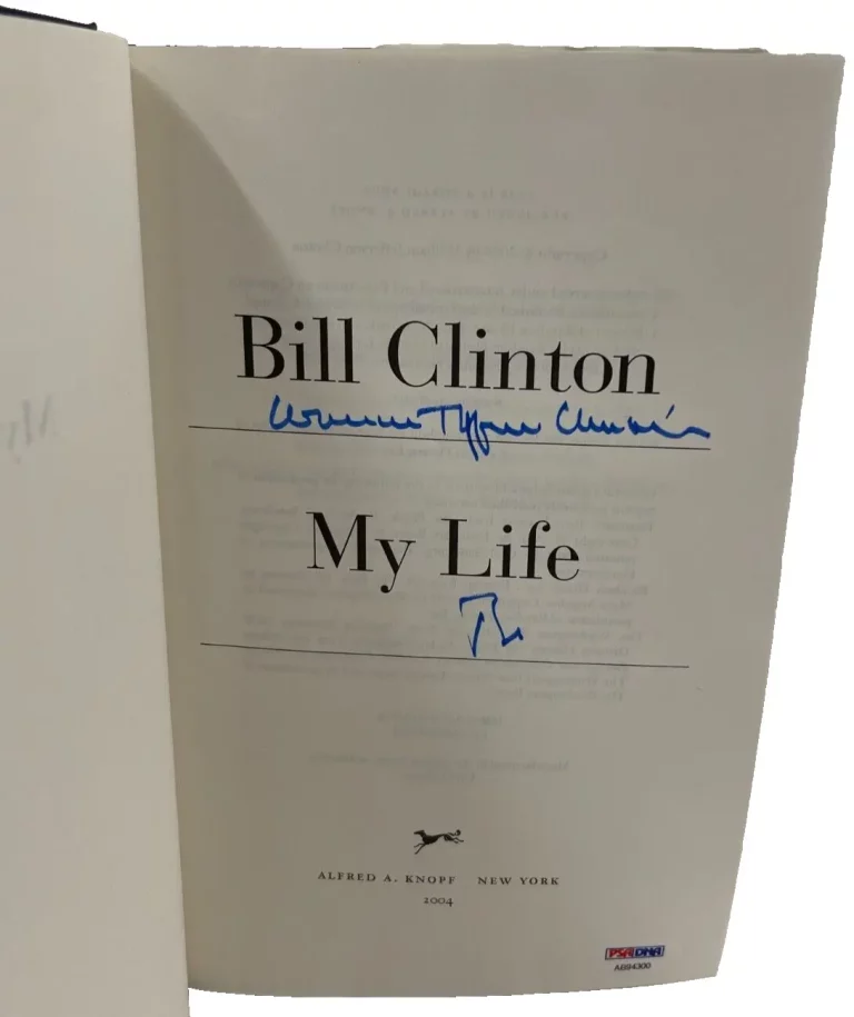 RARE WILLIAM JEFFERSON BILL CLINTON SIGNED MY LIFE BOOK AUTHENTIC AUTOGRAPH PSA COLLECTIBLE MEMORABILIA