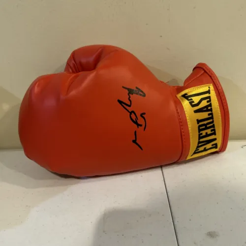 RAYMOND RAY FORD SAVAGE SIGNED AUTOGRAPH BOXING GLOVE COA BOXER CHAMP COLLECTIBLE MEMORABILIA