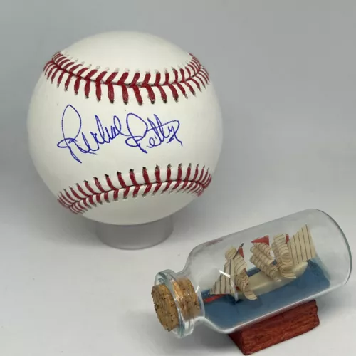RICHARD PETTY SIGNED RAWLINGS OML BASEBALL JSA COA NASCAR AUTO RARE A3111 COLLECTIBLE MEMORABILIA