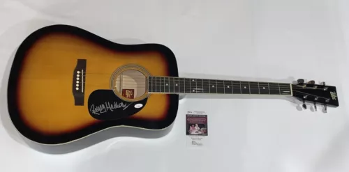 RICKEY MEDLOCKE SIGNED SUNBURST ACOUSTIC GUITAR LYNYRD SKYNYRD JSA COA COLLECTIBLE MEMORABILIA