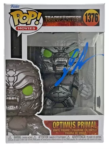 RON PERLMAN SIGNED FUNKO POP OPTIMUS PRIMAL TRANSFORMERS RISE OF THE BEASTS BAS COLLECTIBLE MEMORABILIA