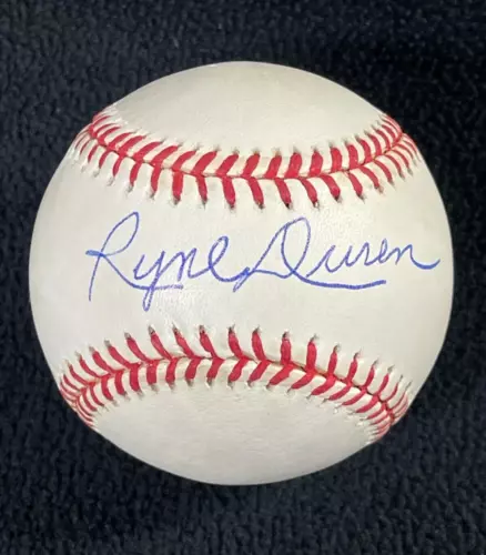 Ryne Duren Signed New York Yankees OAL Baseball Beckett COA