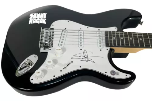 SAMMY HAGAR SIGNED AUTOGRAPH ELECTRIC GUITAR VAN HALEN BECKETT COA COLLECTIBLE MEMORABILIA