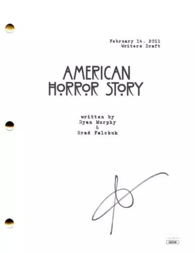 SARAH PAULSON SIGNED AUTOGRAPH AMERICAN HORROR STORY SCRIPT SCREENPLAY JSA COA COLLECTIBLE MEMORABILIA