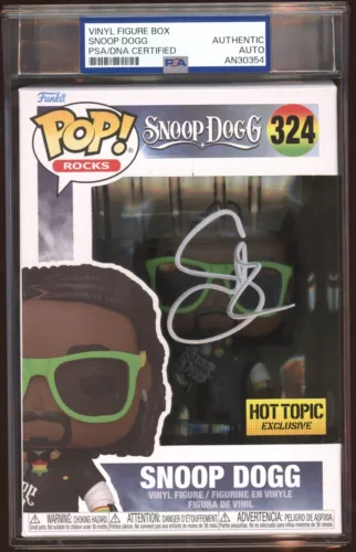 SNOOP DOGG SIGNED HOT TOPIC EXCLUSIVE FUNKO POP AUTO #324 PSA/DNA ENCAPSULATED COLLECTIBLE MEMORABILIA