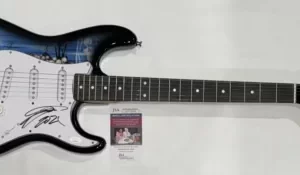 STEPHEN PEARCY SIGNED SKULL ELECTRIC GUITAR RATT AUTOGRAPHED JSA COA