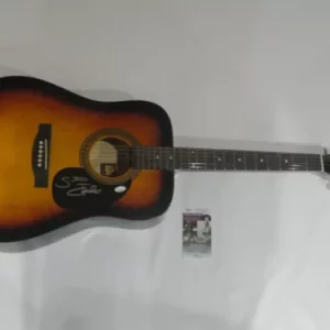 STEVE EARLE SIGNED SUNBURST ACOUSTIC GUITAR AUTOGRAPHED LEGEND RARE JSA COA