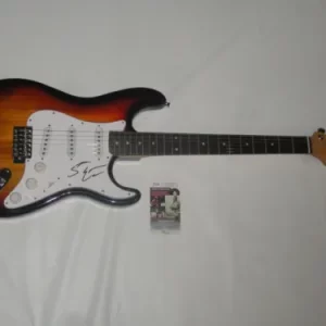 STEVE EARLE SIGNED SUNBURST ELECTRIC GUITAR AUTOGRAPHED LEGEND JSA COA