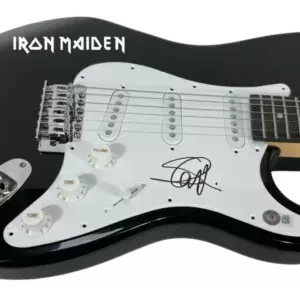 Steve Harris Iron Maiden Signed Autograph Electric Guitar Beckett COA