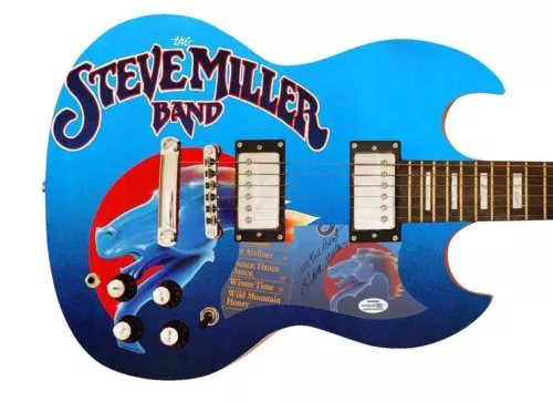 Steve Miller Autographed Signed Custom Photo Graphics Guitar ACOA ACOA