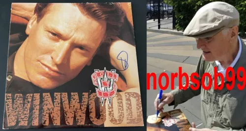 STEVE WINWOOD SIGNED AUTOGRAPH ROLL WITH IT VINYL W/EXACT PROOF & BECKETT COA COLLECTIBLE MEMORABILIA