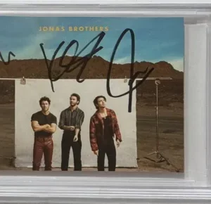 The Jonas Brothers Nick Joe & Kevin Signed CD Picture PSA DNA COA Autographed
