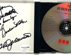 THE JORDANAIRES Signed Auto CD "A Tribute to Elvis' Favorite Spirituals" ACOA